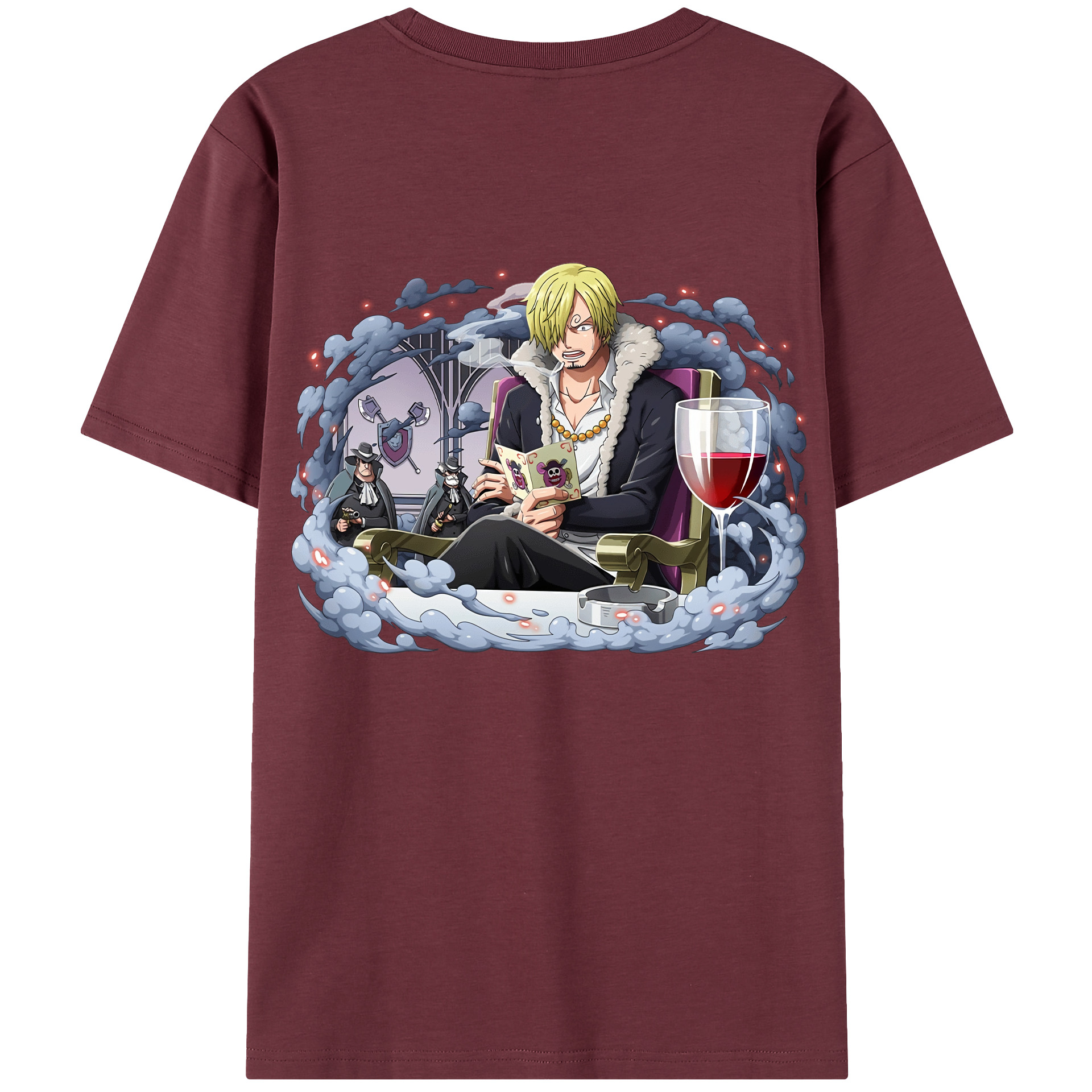 ワンピース サンジ ONE PIECE Sanji 綿100％半袖Tシャツ（背面プリント）